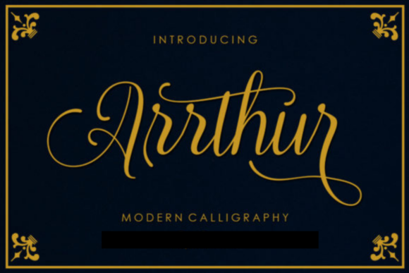 Arrthur: A Classic Script Font for Web Design
