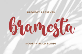 Bramesta Bold Script Font for Handmade Creations