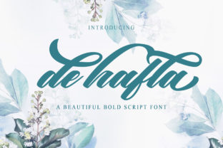De Hafla: A Script Font with Character for Editorial Design
