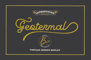 Geotermal: A Vintage Script Font for Handmade Creations