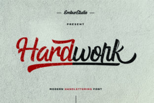 Hardwork: A Script Font for Editorial Design