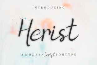 Herist: A Modern Script Font for Web Design