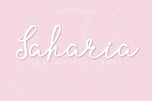 Saharia: A Handwritten Font with a Cool, Sweet Vibe