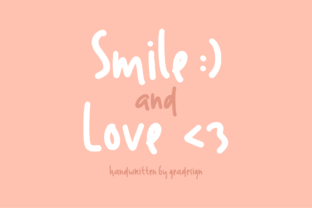 Smile and Love Font for a Brighter Brand Identity